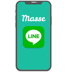 LINEのアイコン画面があるスマホ